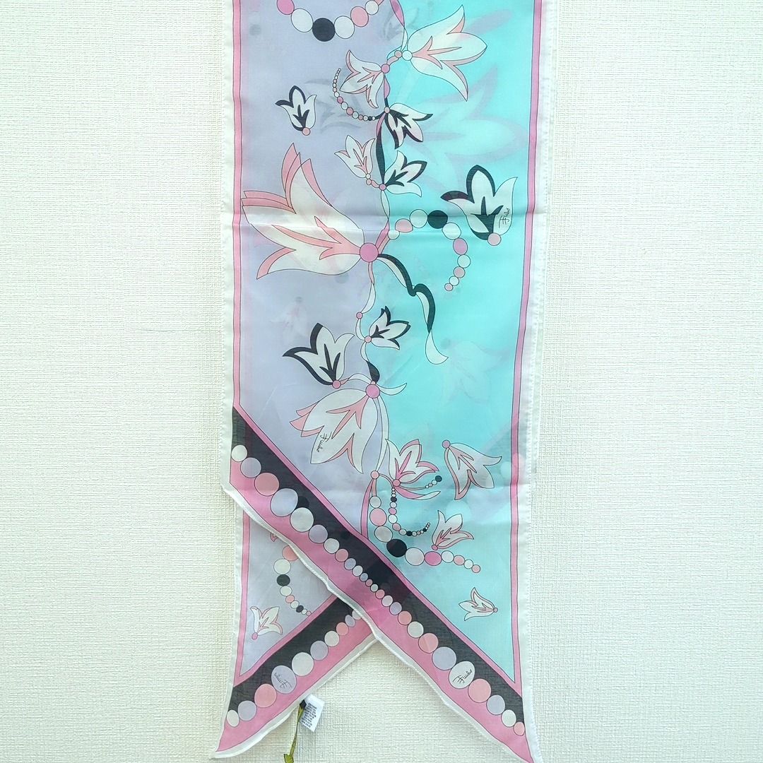 エミリオプッチ 51%シルク 49%コットン スカーフ イタリア製 - メルカリ