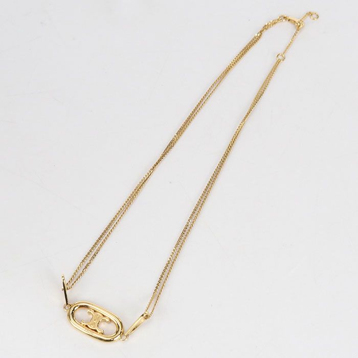 CELINE セリーヌ トリオンフ 46S896BRA ネックレス メタル レディース