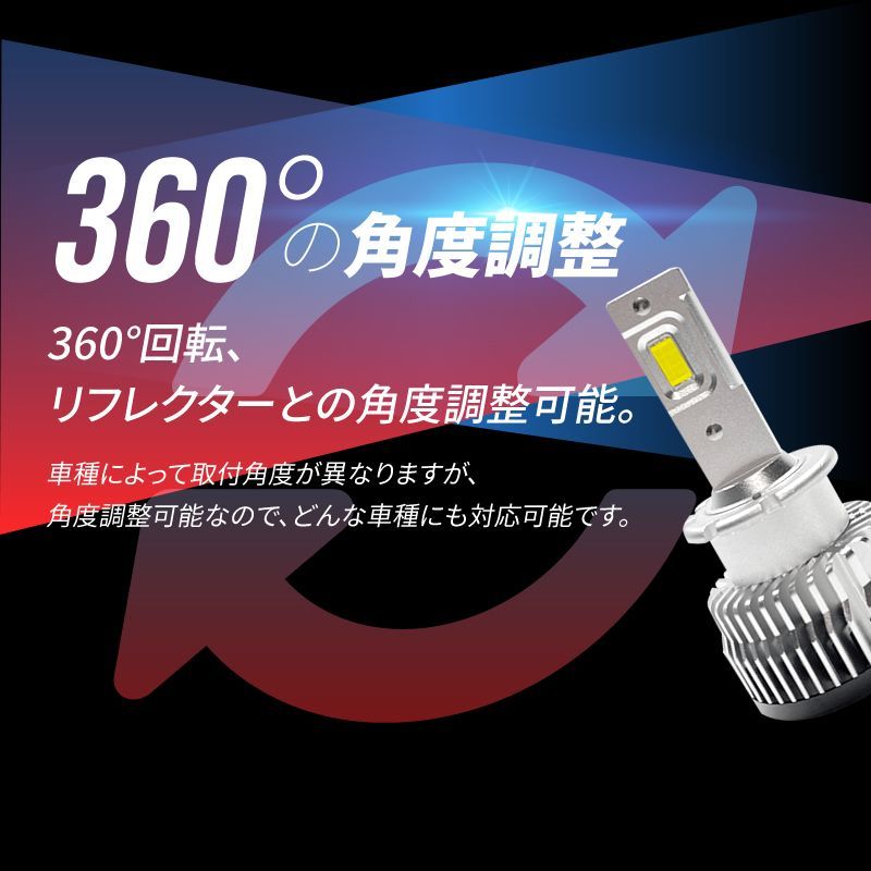 HIDより明るい○ D2R LED ヘッドライト N-BOX SLASH 爆光 - 自動車