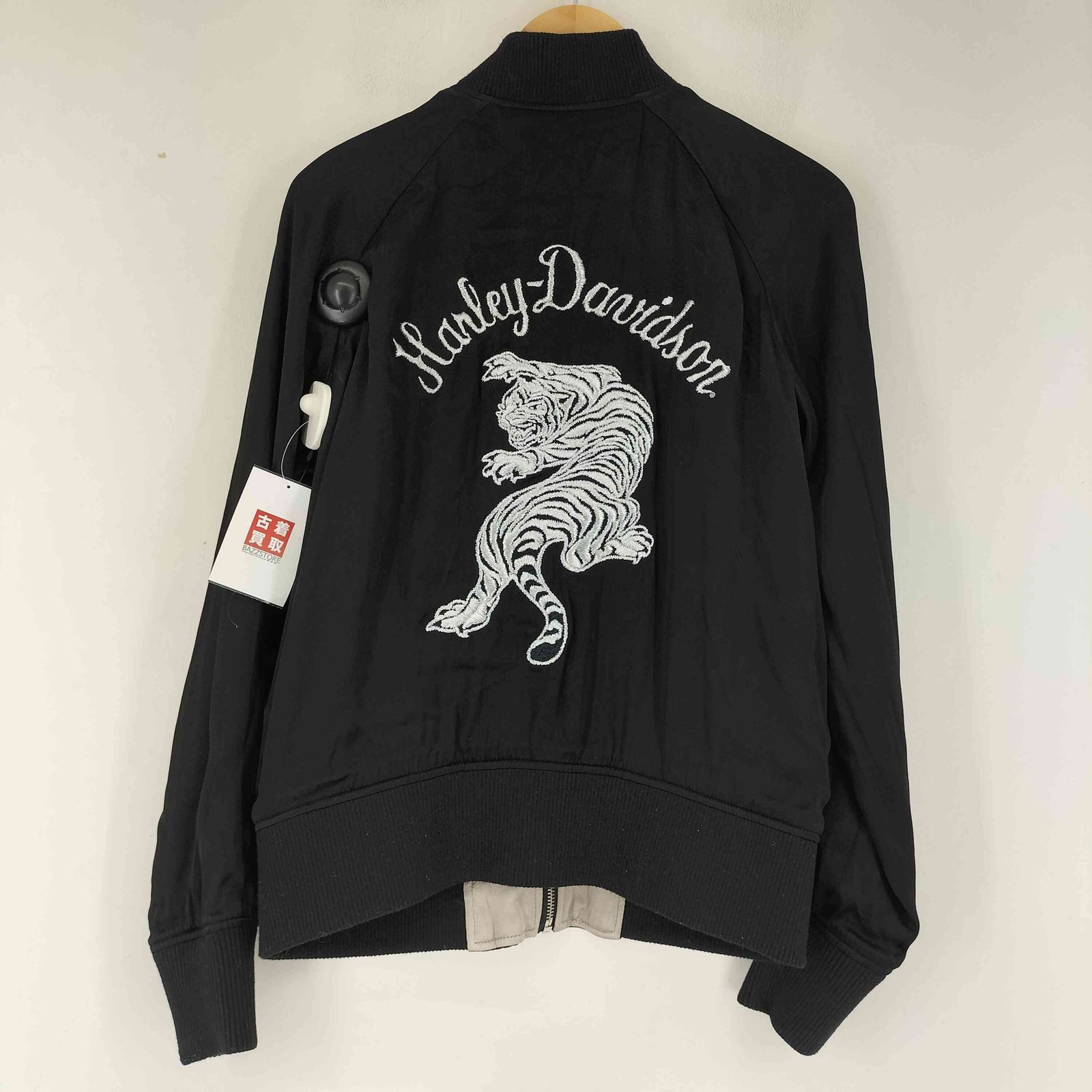 90s ハーレーダビッドソン 別珍ベロア 刺繍 ファイヤーパターン スカジャンL 90s ハーレーダビッドソン 別珍ベロア 刺繍 ファイヤーパターン