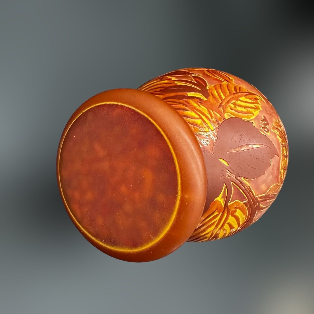 証明書】 エミールガレ 花瓶 カメオ彫り 被せガラス 高さ26cm - メルカリ