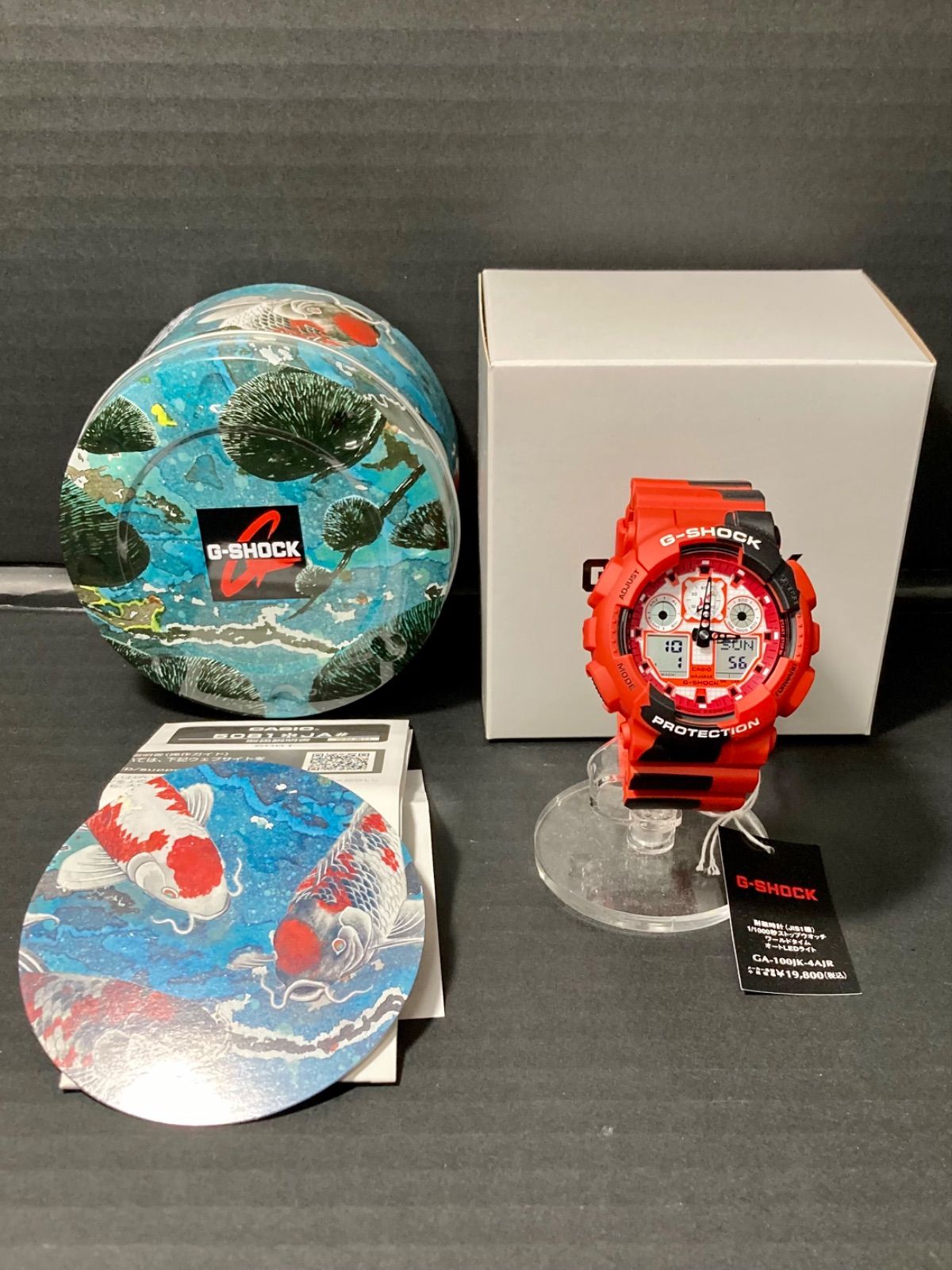 79.未使用品 CASIO G-SHOCK 限定 錦鯉 GA-100JK-4AJR - お宝中古市場