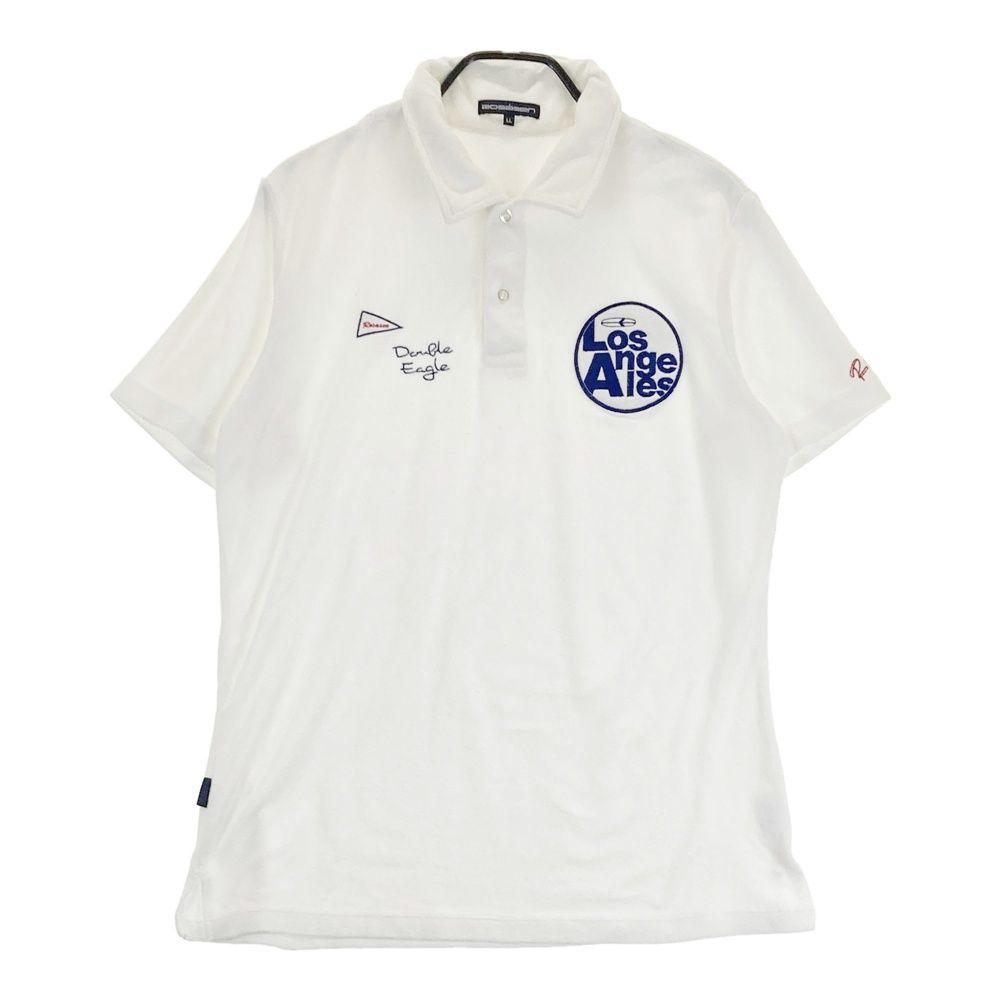 サイズ：LL ROSASEN ロサーセン 半袖ポロシャツ パイル地 ホワイト系