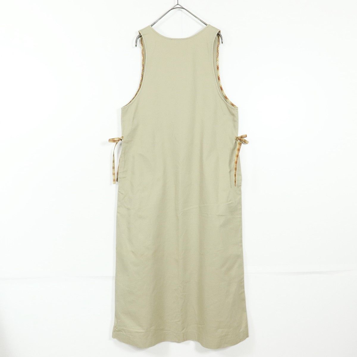 ピンクハウス☆テリア刺繍♪デニムのジャンパースカート 薄茶系