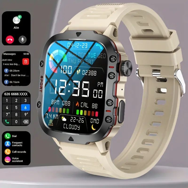 スマートウォッチ新型高耐久性メンズスマートウォッチ