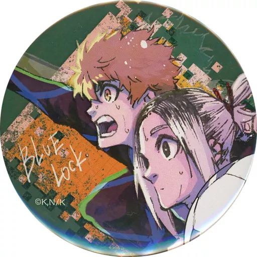 ブルーロック くじ引き堂 缶バッジ 我牙丸吟 成早朝日 中古】バッジ・ピンズ 我牙丸吟＆成早朝日 直径75mm缶バッジ