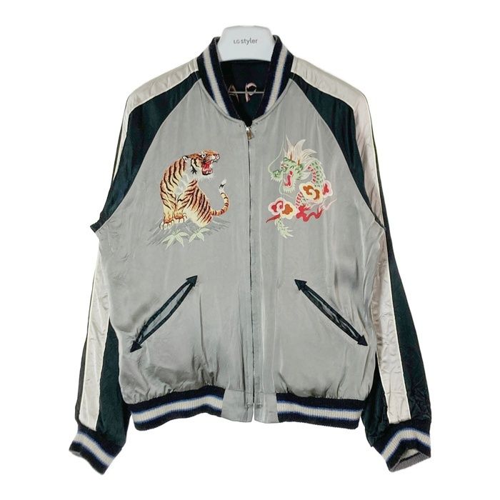 東洋エンタープライズ トウヨウエンタープライズ TT15289 KOSHO 港商 スペシャルスカジャン SPIDER×ROARING TIGER ブラック size中