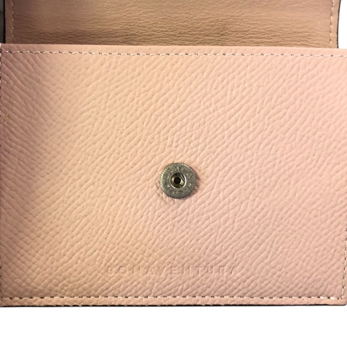 美品　ボナベンチュラ　スモールウォレット　ピンク　三つ折り財布　ノブレッサレザー ボナベンチュラ 三つ折り財布 スモールウォレット ノブレッサ