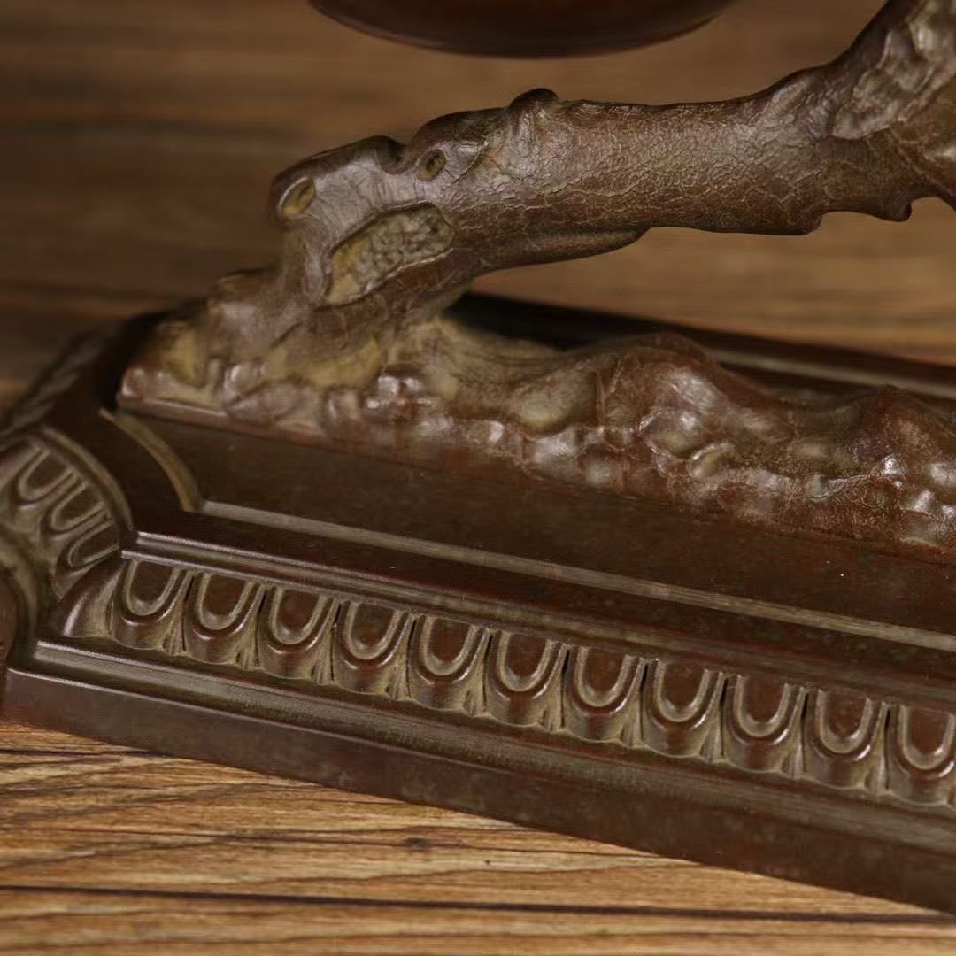 銅 細工 松迎客松弔炉を弔り 檀香を沈める香炉 香道具 工芸品 置物