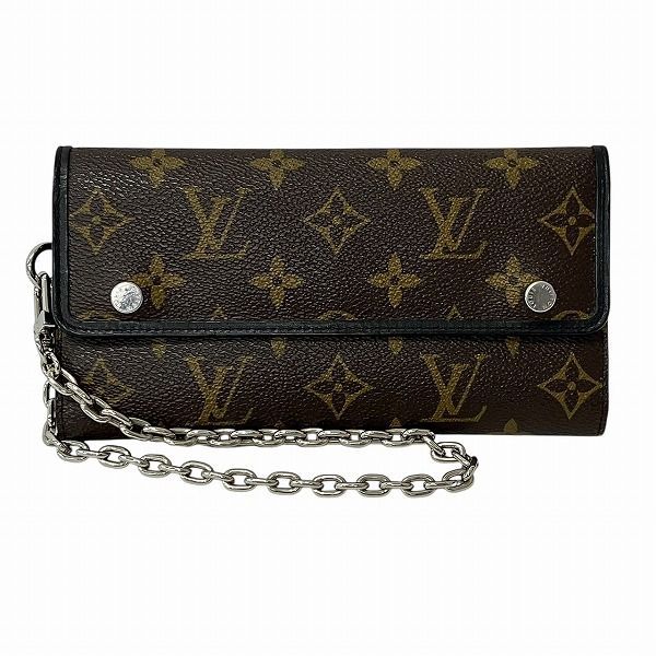 ✨極美品✨ ルイヴィトン モノグラム マカサー ポルトフォイユ・ロン チェーン ルイヴィトン Louis Vuitton モノグラムマカサー ポルトフォイユロン