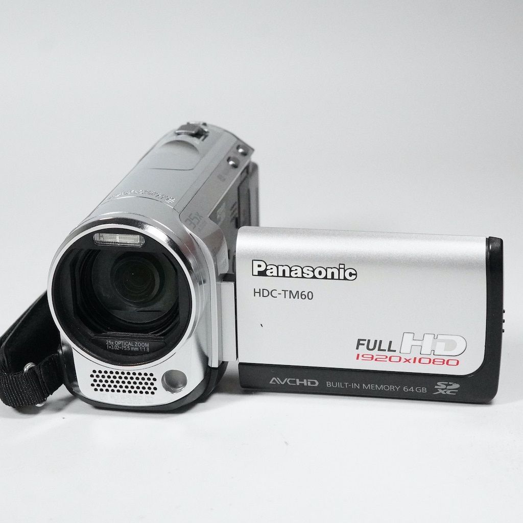 【動作確認ＯＫ】Panasonic　HDC-TM60 Panasonic パナソニック HDC-TM60 シルバー 動作OK 返金保証