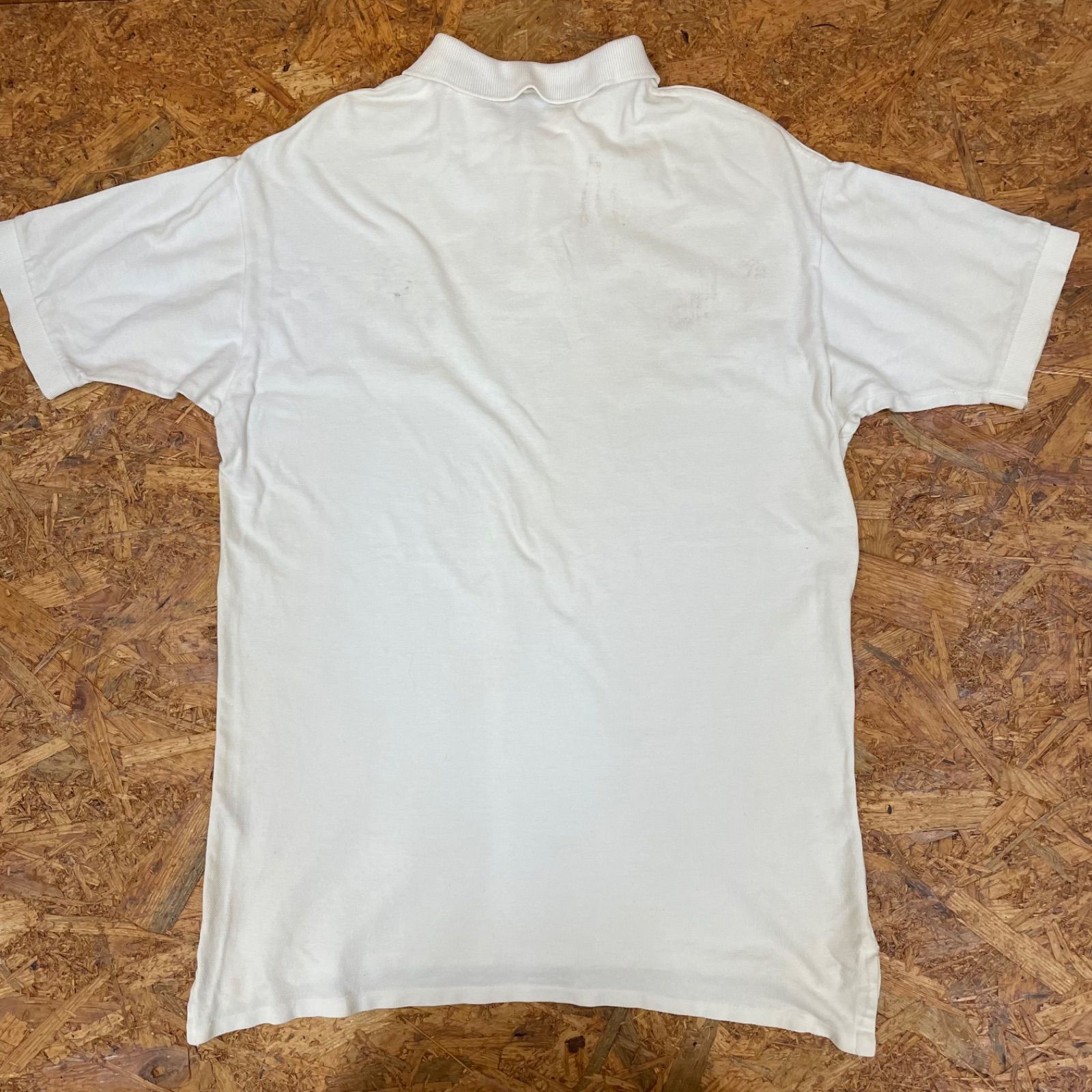 USA製 POLO Ralph Lauren ポロシャツ M ホワイトポロ ラルフローレン 