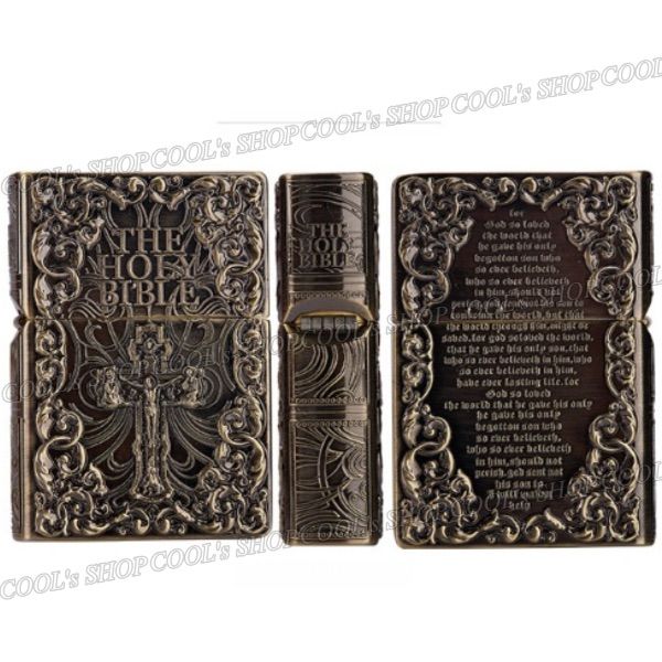 聖書 デザイン フルメタルジャケット オイルライター ZORRO 金 zippo 