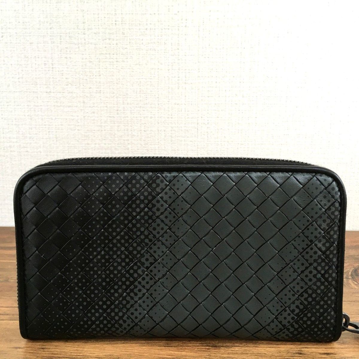 品質満点！ 未使用品 BOTTEGA VENETA 長財布 ブラック系 ドット 11 長