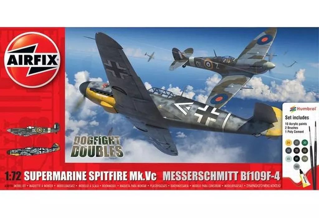 中古】プラモデル 1/72 スピットファイア Mk.Vc vs メッサー