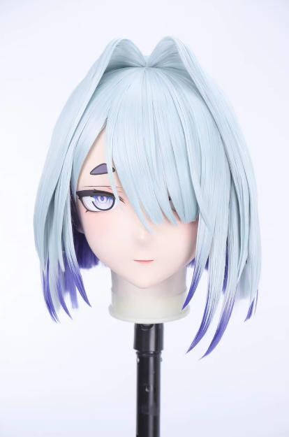 即納 全頭マスク 我妻由乃 2個顔交換コスプレ 着ぐるみkigurumi 3個顔