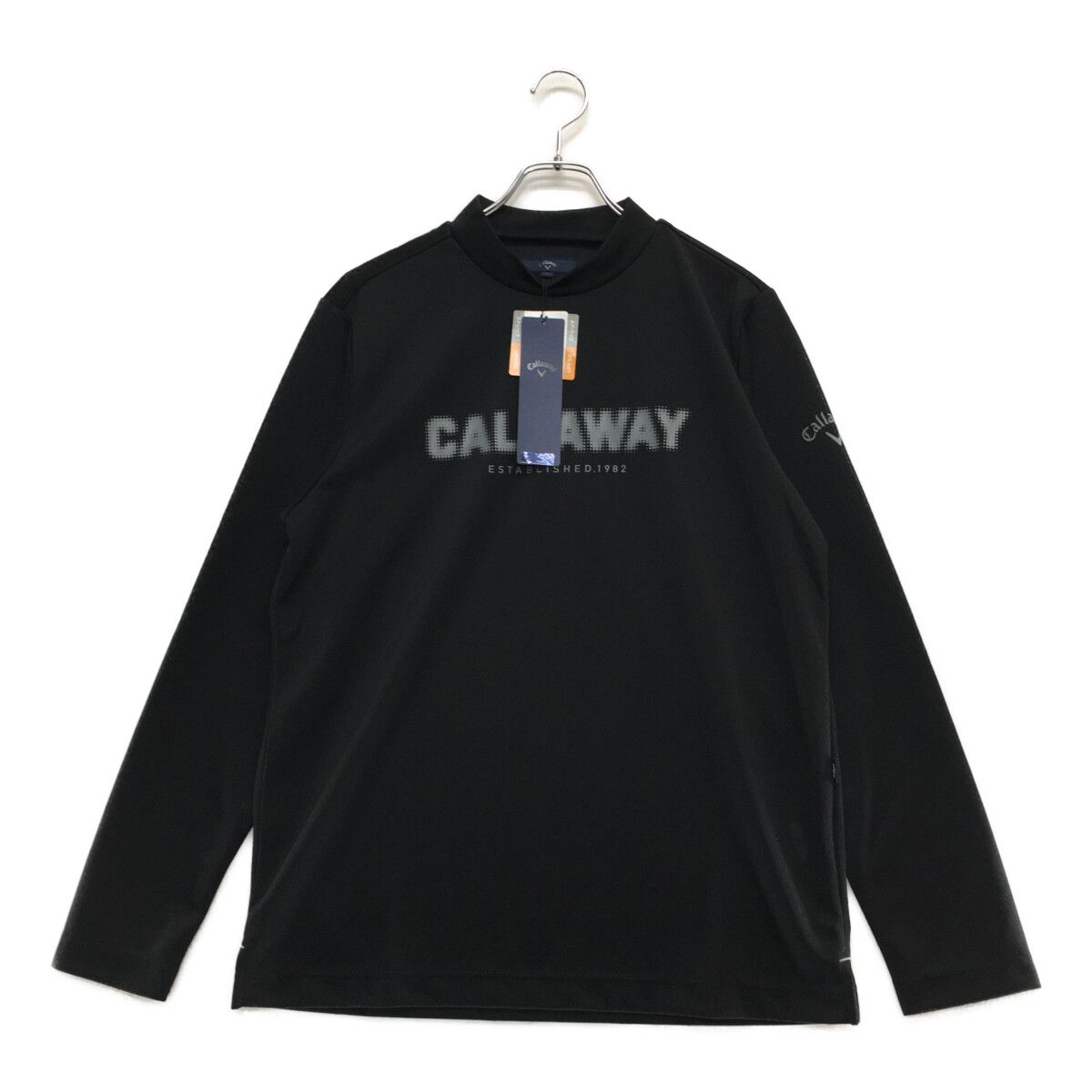 最新 未使用品 黒 L 長袖Tシャツ Callaway キャロウェイ メンズ メンズウェア