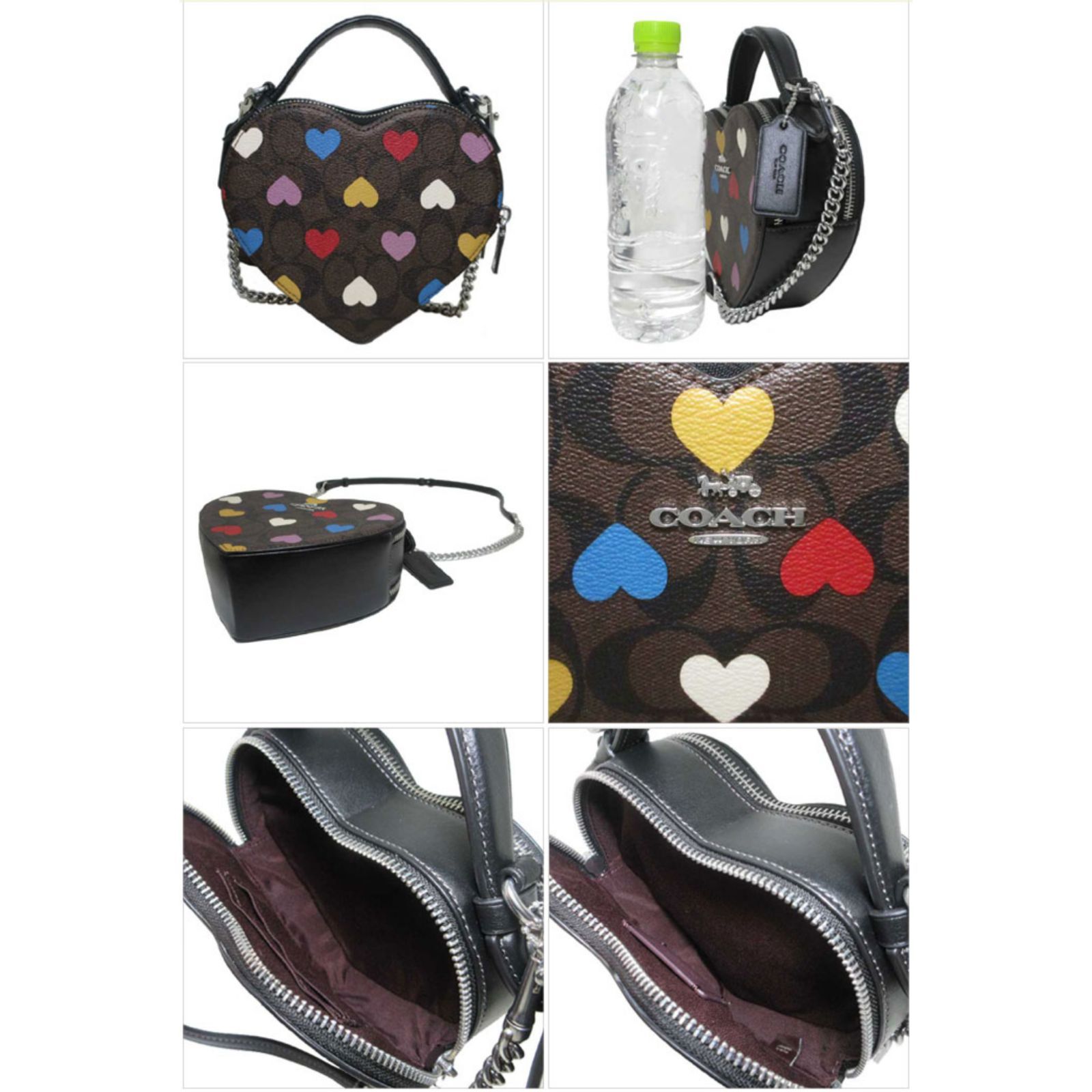コーチ ショルダーバッグ COACH シグネチャー ハート プリント