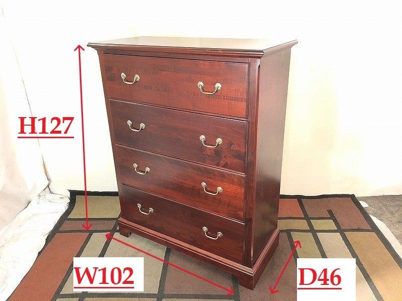 アメリカ家具4段チェスト アメリカンミッドセンチュリー