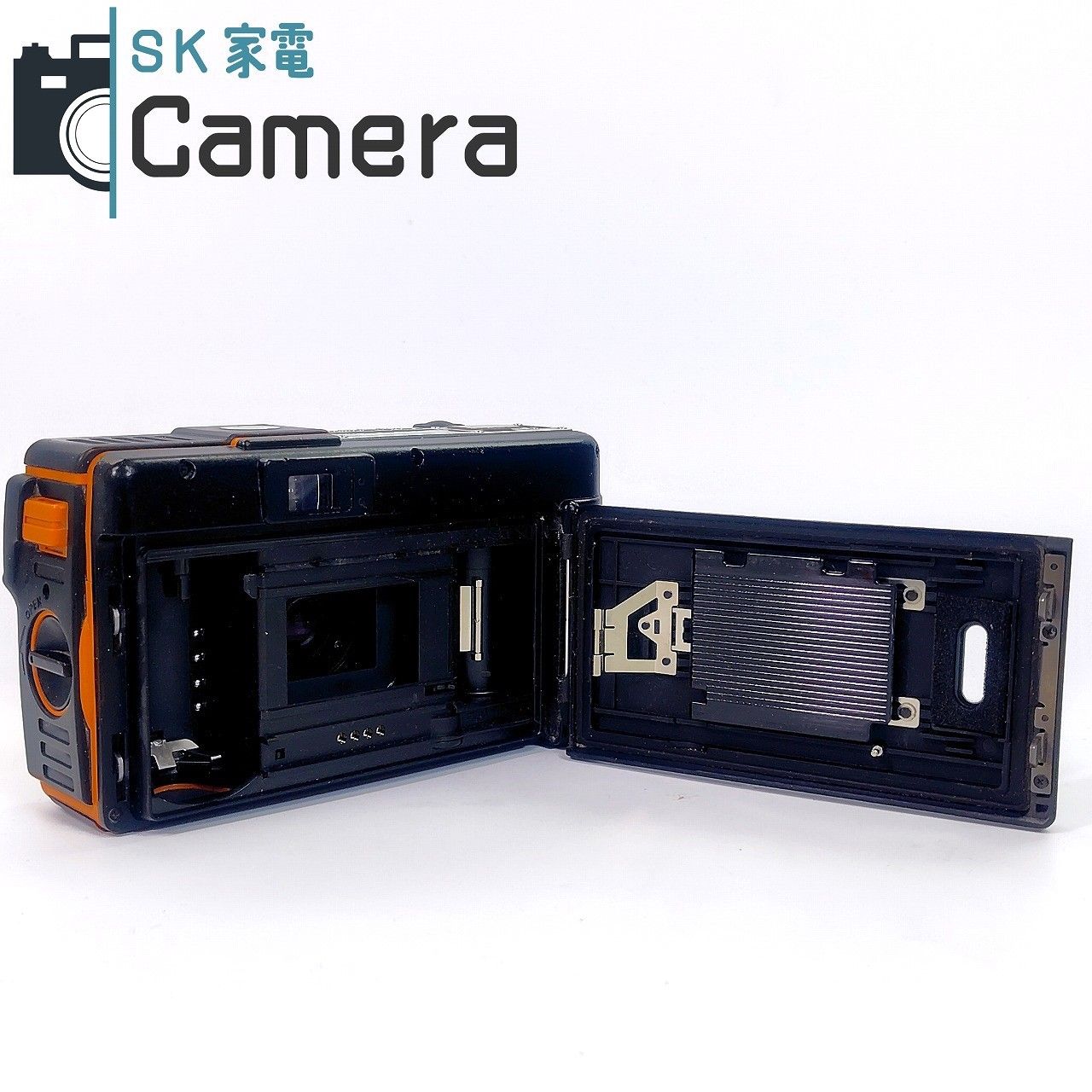 【１】完動品 Konica コニカ 28 WB ECO 現場監督 オレンジカラー コニカ Konica 現場監督 28 WB ECO 35mm コンパクトフィルム