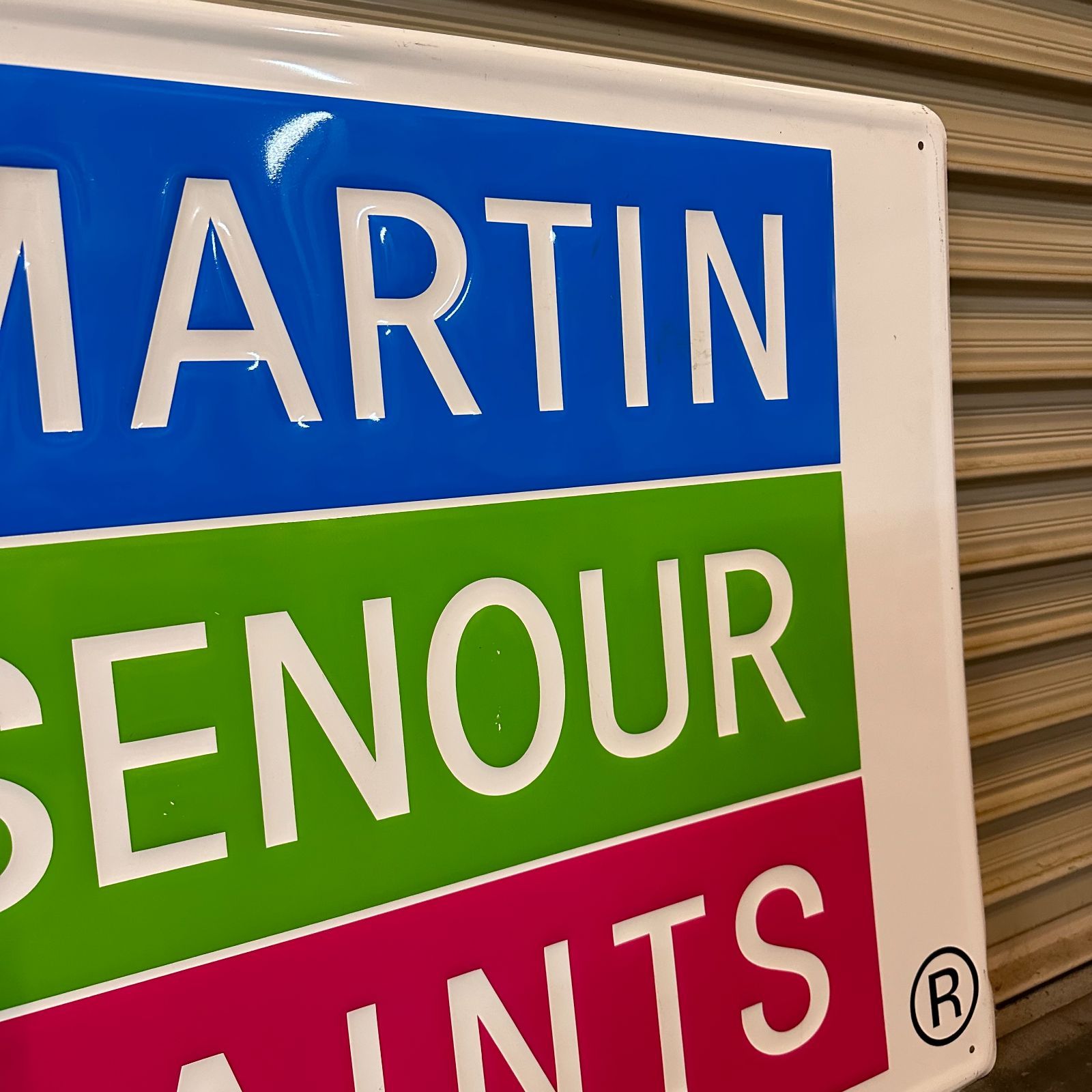 NAPA MARTIN SENOUR PAINTS Signboard - メルカリ