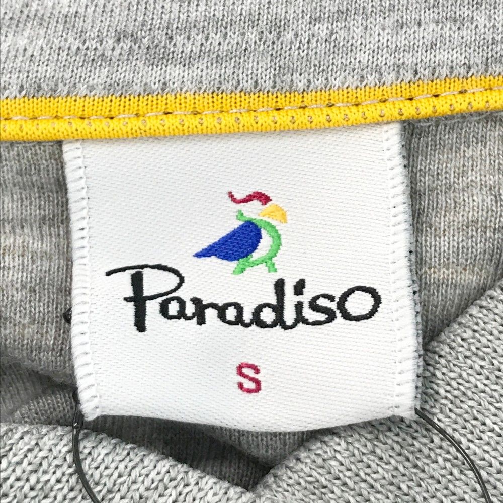 サイズ：S PARADISO パラディーゾ  長袖ワンピース ボーダー柄 グレー系 [240001721949] ゴルフウェア レディース ストスト