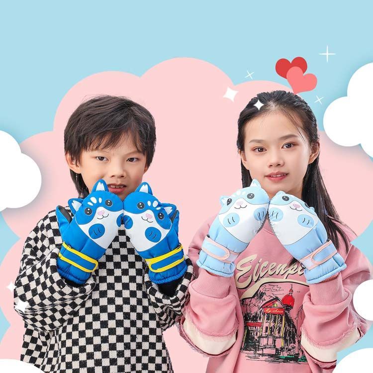 ミトンスノーグローブ スキーグローブ 子供用 キッズ 防寒 撥水