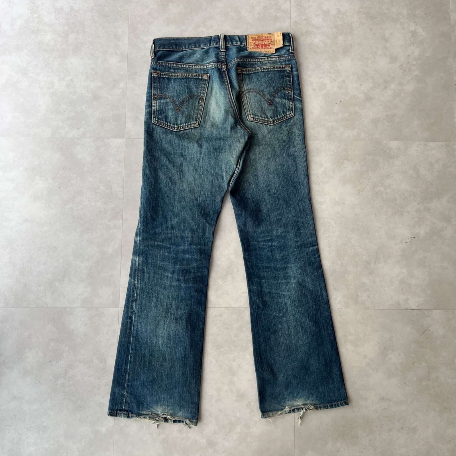 90s フィリピン製 リーバイス 517 ブーツカット ヒゲ 蜂の巣 色落ち