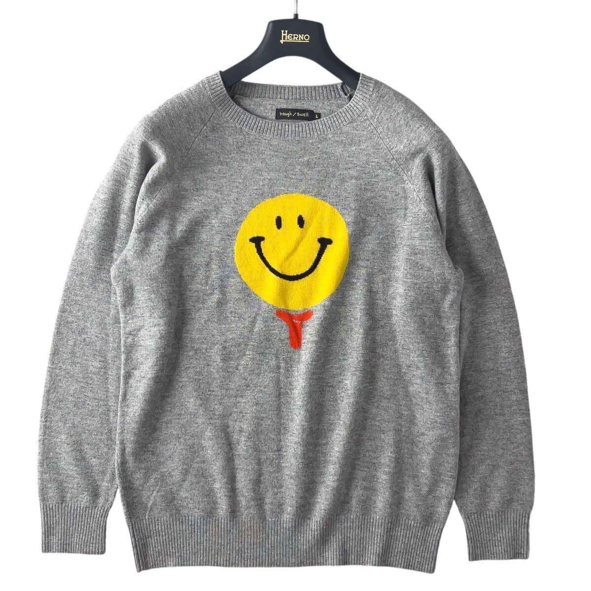 ラフアンドスウェル　長袖ニット　ゴルフウェア　メンズSサイズ カジュアルゴルフドットコムby PALM SPRINGSにrough&swell［ラフ