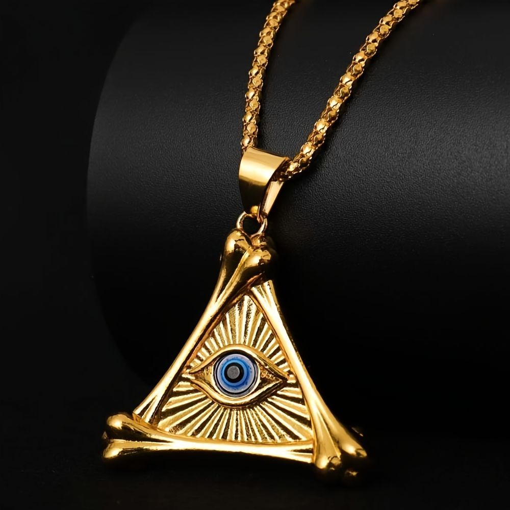 ネックレス フリーメイソン ロゴ メンズ 金色 ゴールド アクセサリー