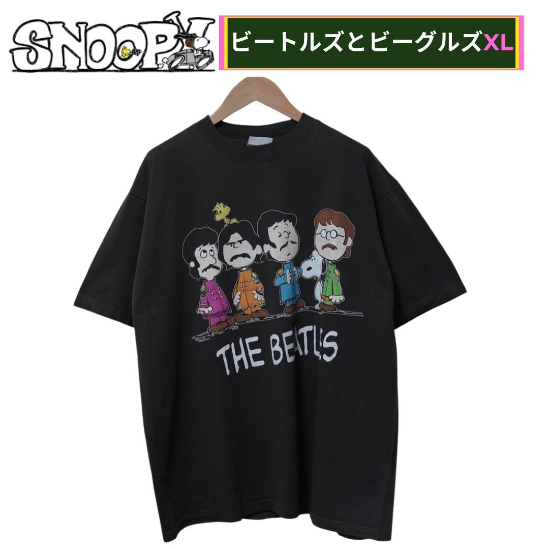 THE BEATLES ブラック Tシャツ 1991年 HANES アメリカ製 THE BEATLES ブラック Tシャツ 1991年 HANES アメリカ製