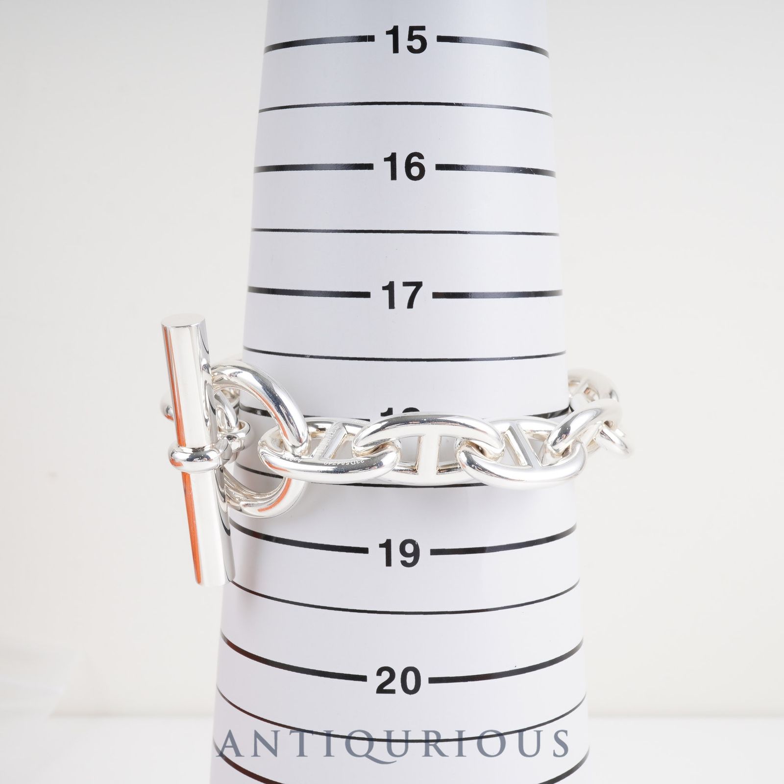 エルメス ブレスレット シェーヌダンクル TGM SV925 12コマ 箱