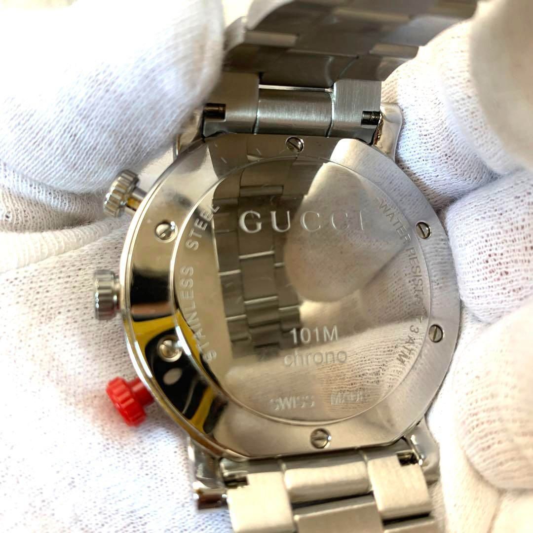 【グッチ】GUCCI 101 腕時計 メンズクォーツ Gクロノ YA101361