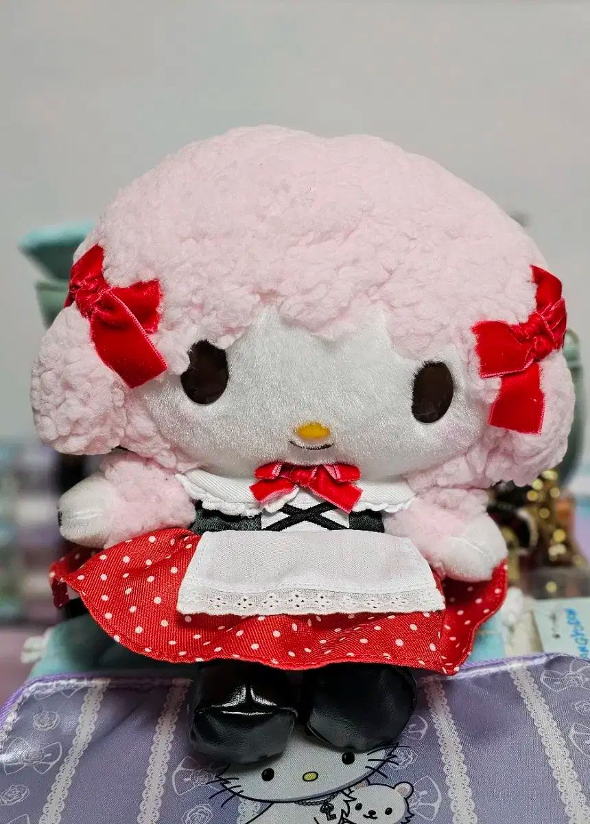 【雷市場（ポンジャン）商品韓国直送】 サンリオ マイスイート ピアノ PLUSH ぬいぐるみ S レトロ レッド