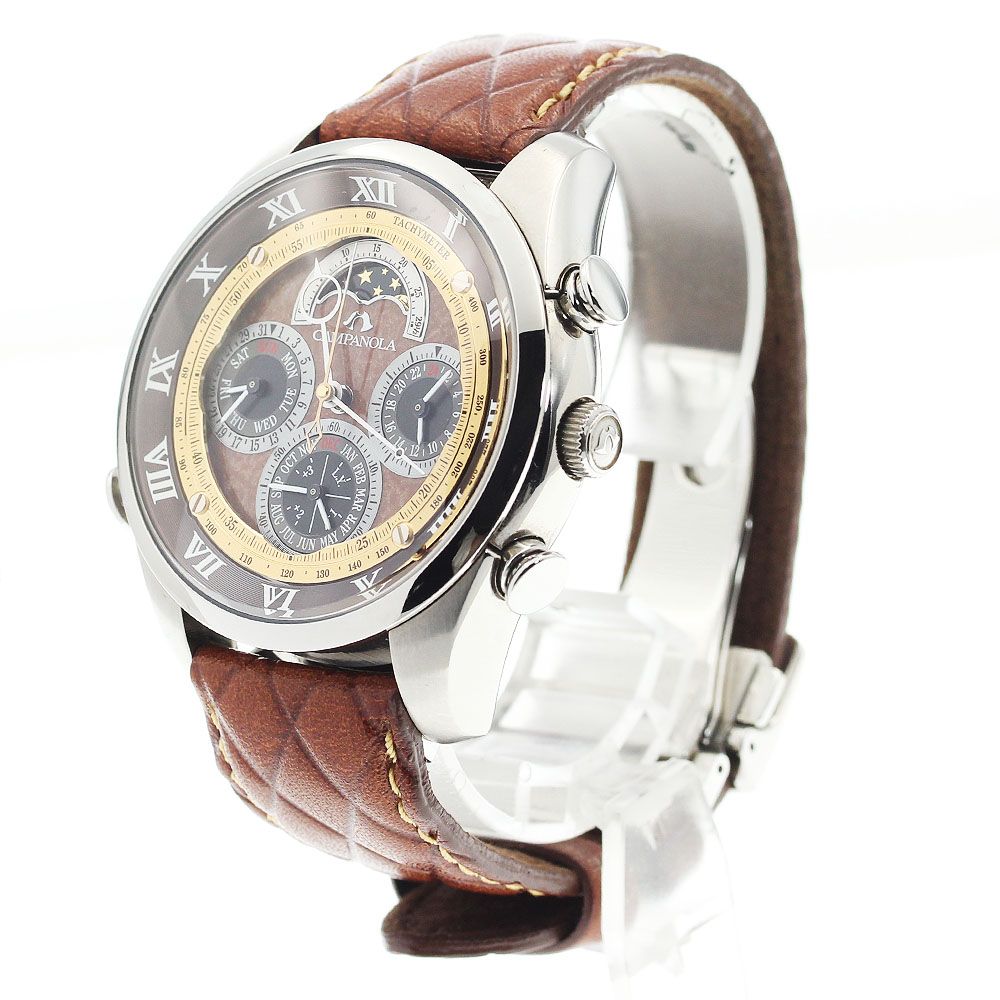 シチズン CITIZEN AH4081-09W カンパノラ 焦香 グランドコンプリケーション クォーツ メンズ _910646