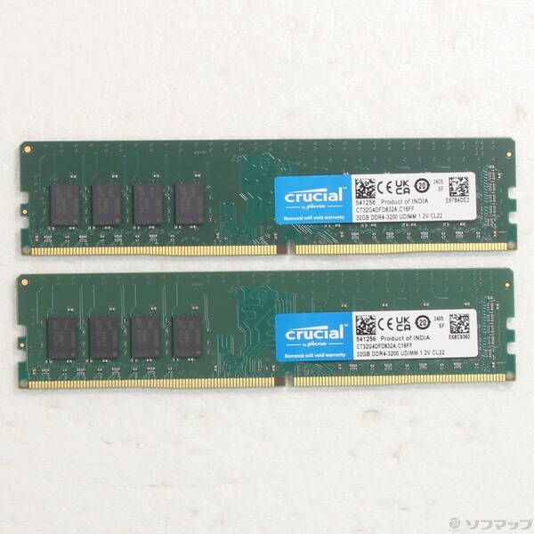 中古品〕 CT2K32G4DFD832A 64GB 32GB×2枚組【262】 - メルカリ