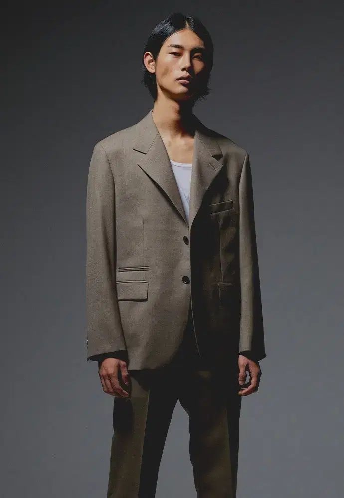 XL Tonywack Sortie 2ボタン ウール100 ブレーザー ブロンズ ベージュ KANDAIZUMI_COM