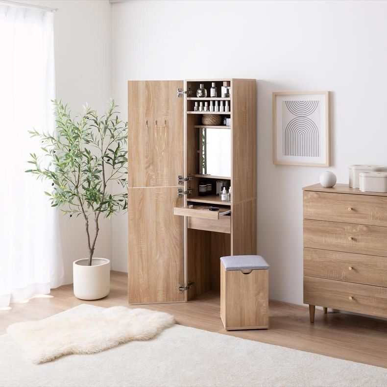 トレンドの ♪姿見ドレッサー 幅39cm ドレッサー おしゃれ 姿見 かがみ 鏡 全身 ミラー Choa