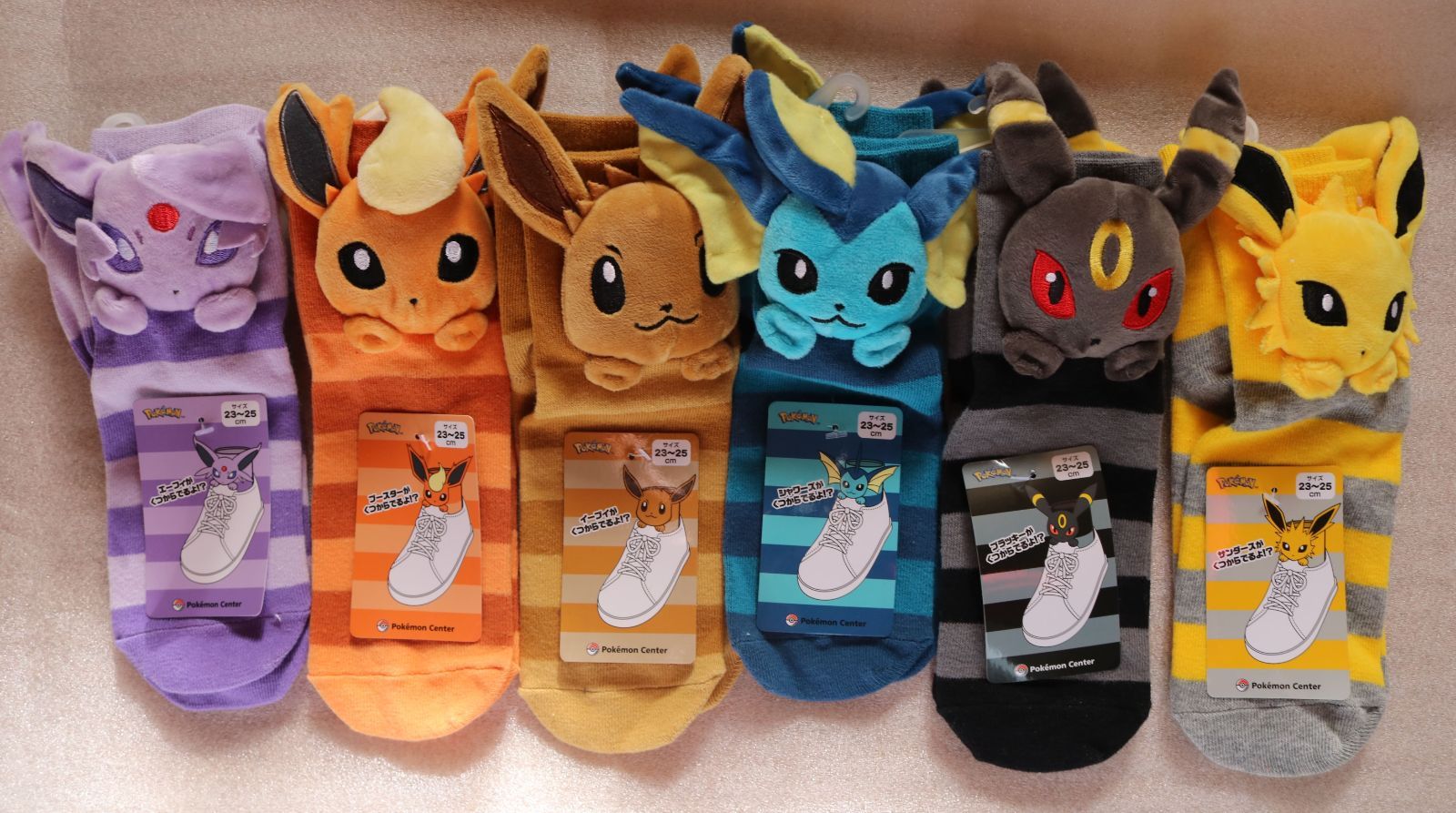e ポケモン イーブイズ マスコット付き 6種類 ショートソックス