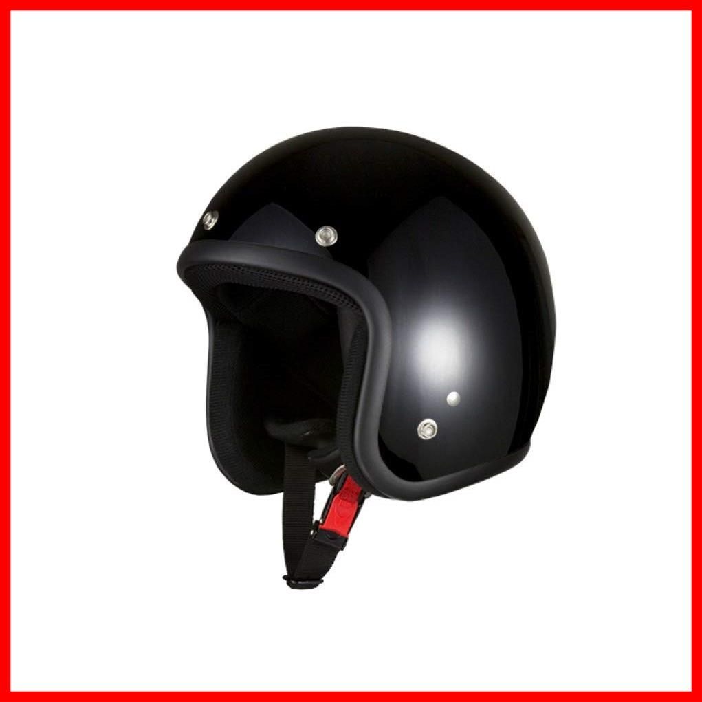 【フォロー割】ジェット ブラック バイクヘルメット 7504 FREE バイクパーツセンター (頭囲 57cm~60cm未満)