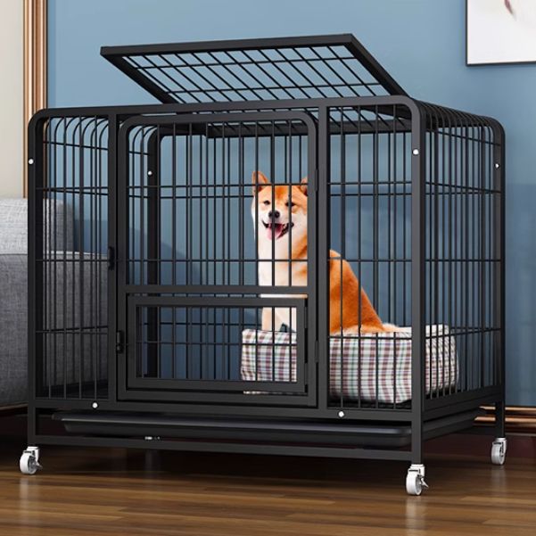 ペットケージ 犬檻 犬小屋 ケージ ペットサークル ドッグケージ ペットフェンス 小型 大型 中型犬用 ペット用品 キャスター付き 95*65*85cm