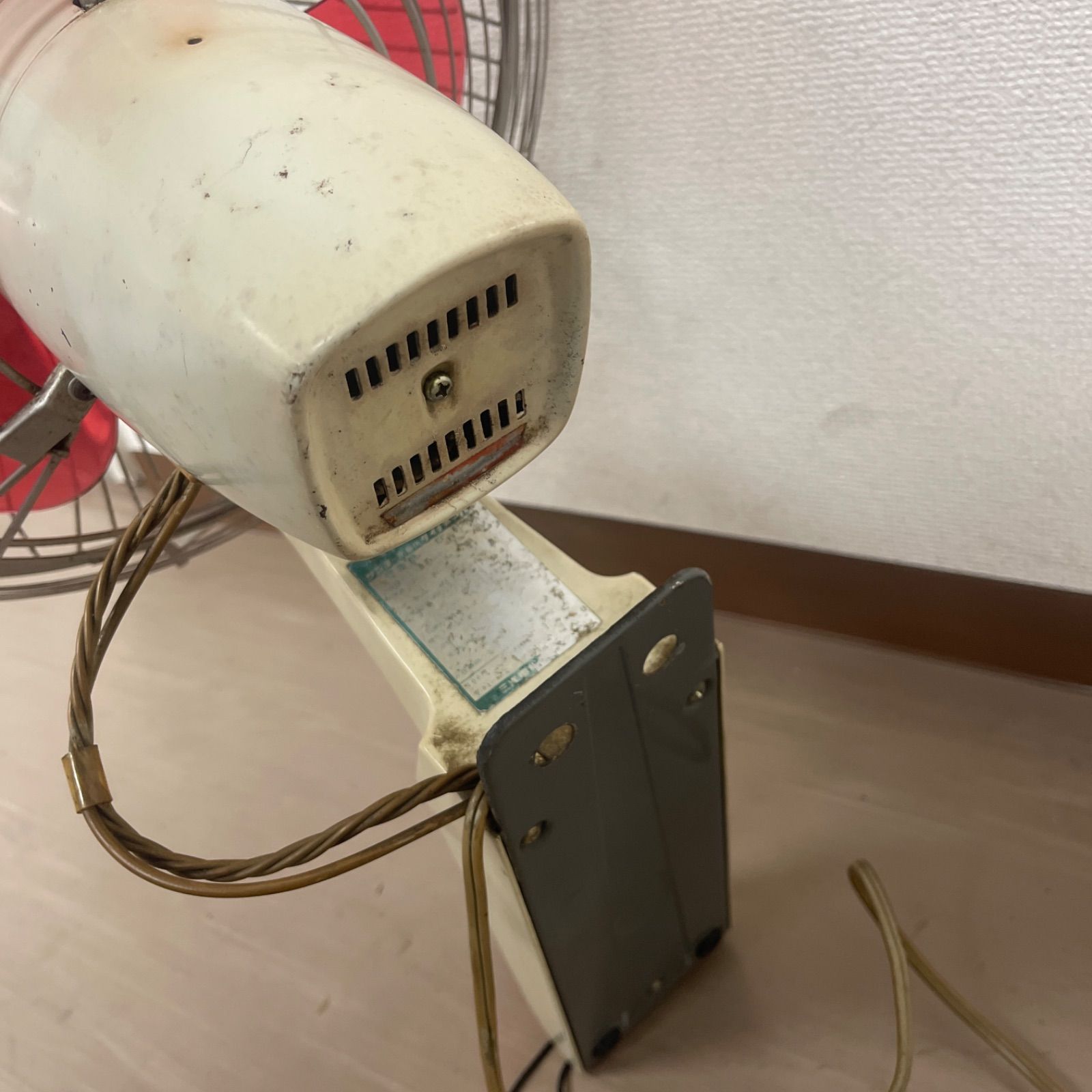 SANYO EF-6DK 壁掛け扇風機 昭和レトロ 希少 赤羽 赤プロペラ