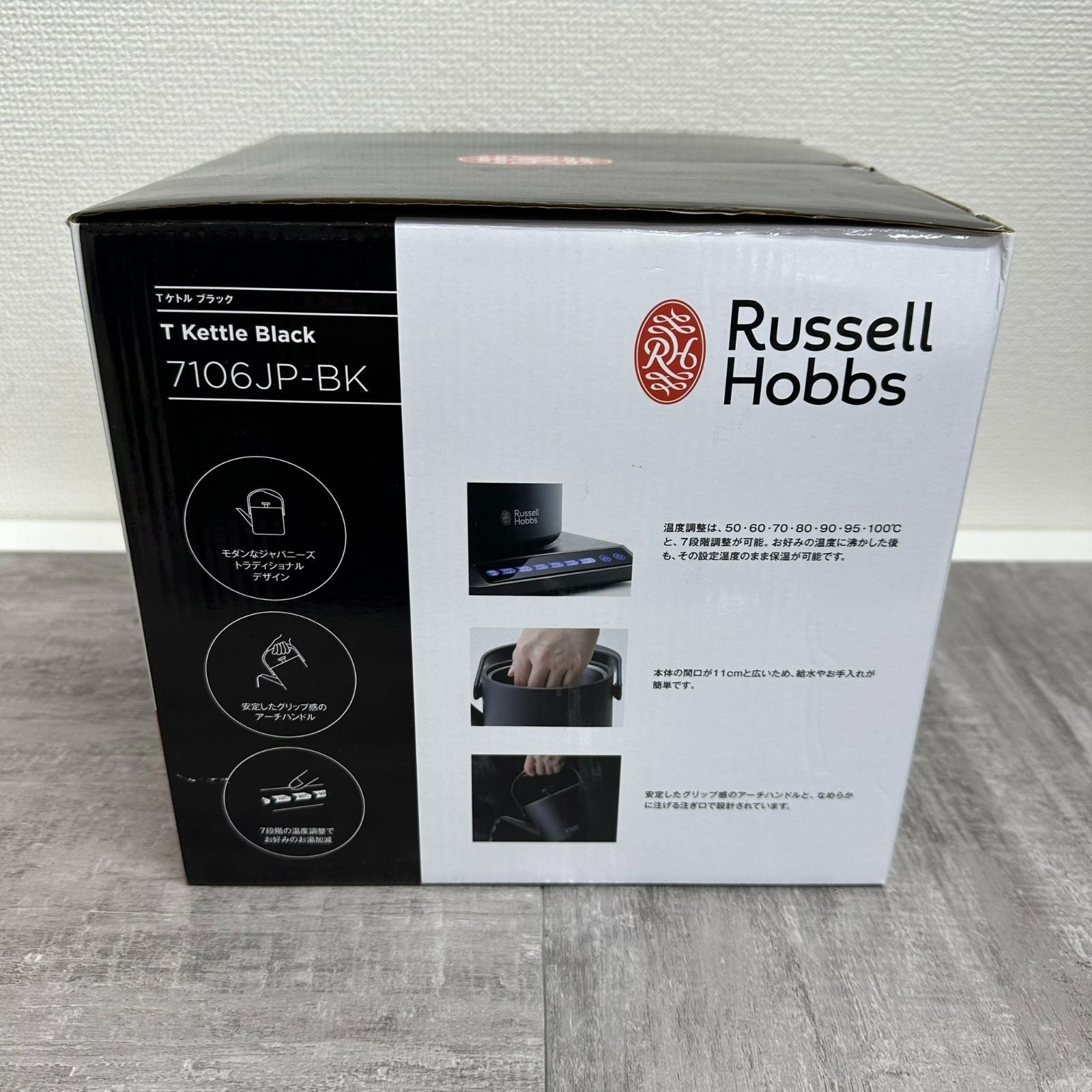 新品・未使用品】 Russell Hobbs Tケトルブラック 7106JP-BK - メルカリ