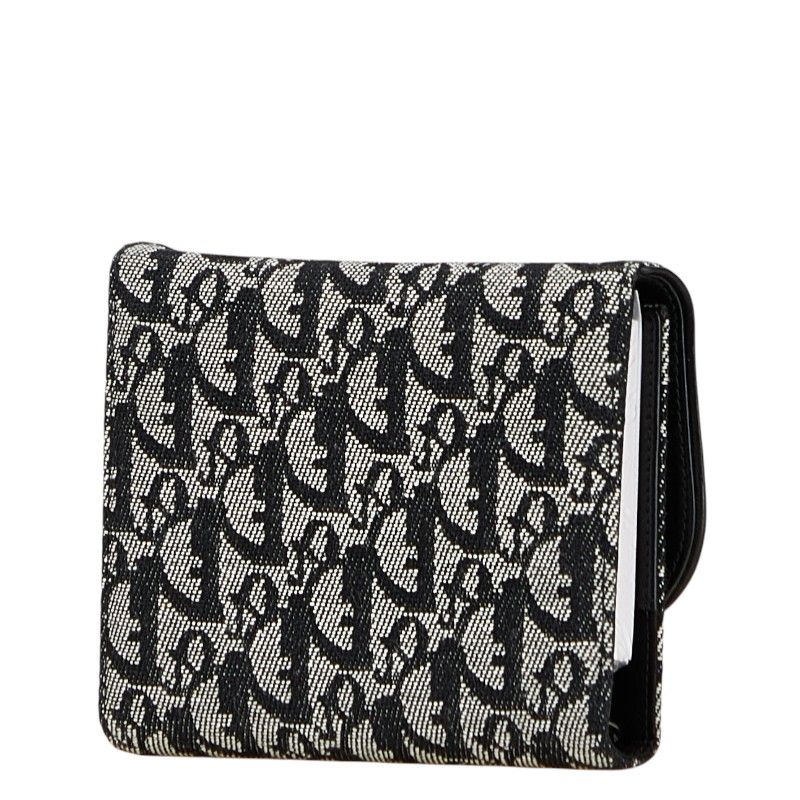 ディオール オブリーク トロッター サドル ブラック キャンバス レザー レディース Dior 1-0223670