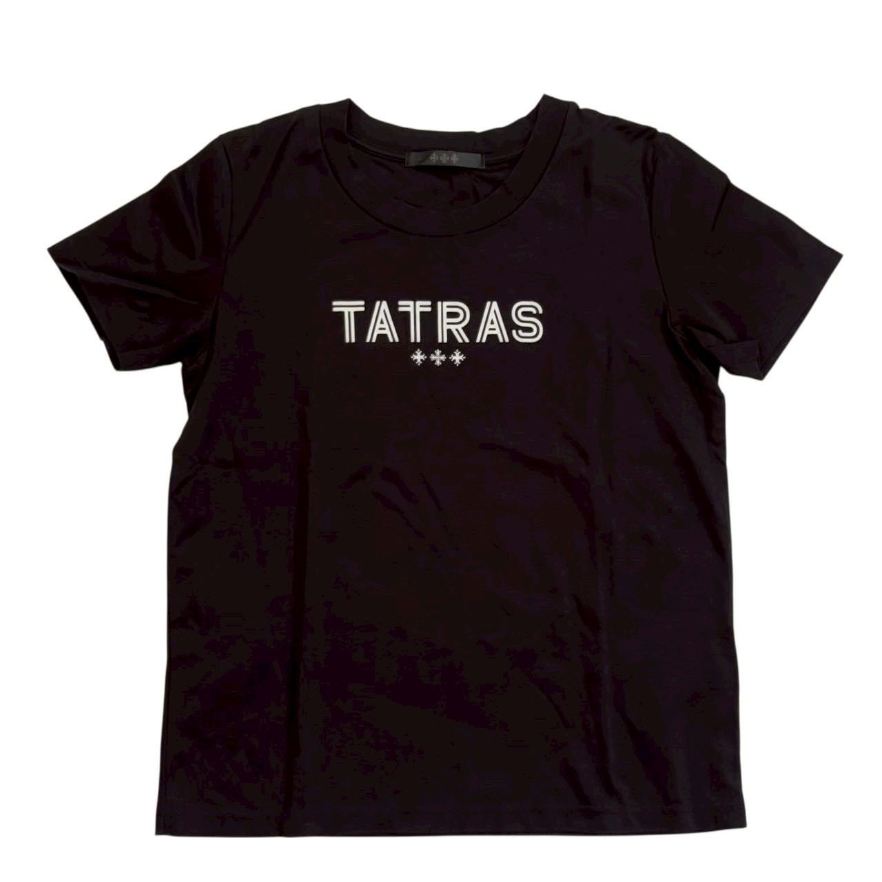 TATRAS タトラス 半袖シャツ 黒 ロゴ入り LTAT24S8639-M