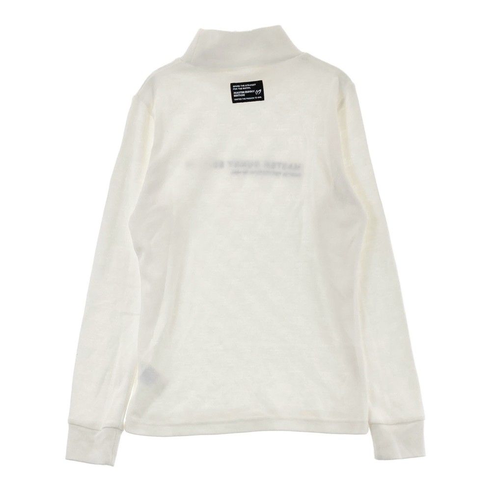 サイズ：0 MASTER BUNNY EDITION マスターバニーエディション  長袖ハイネックTシャツ 千鳥 ホワイト系 [240101431408] ゴルフウェア レディース ストスト サイズ：1 MASTER BUNNY EDITION マスターバニーエディション