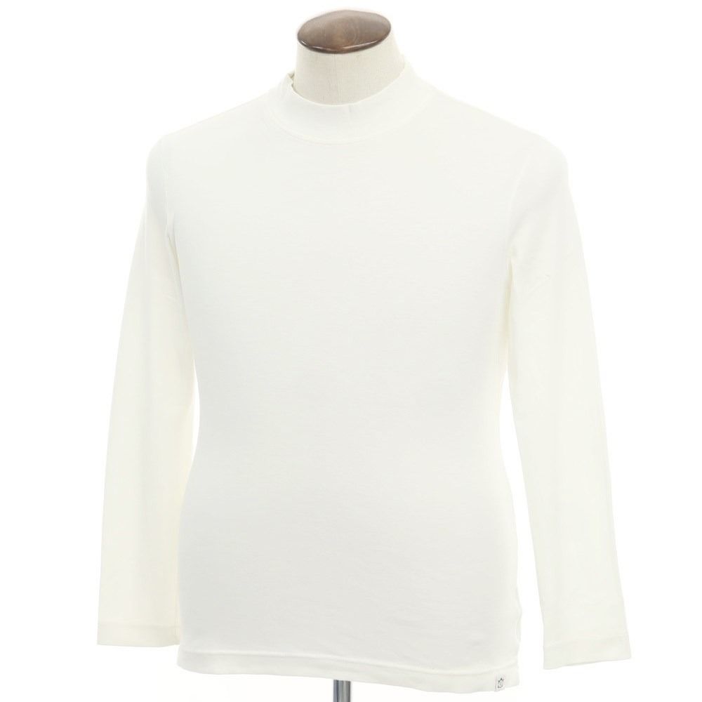中古】ザノーネ ZANONE コットン モックネック 長袖Tシャツ ホワイト 
