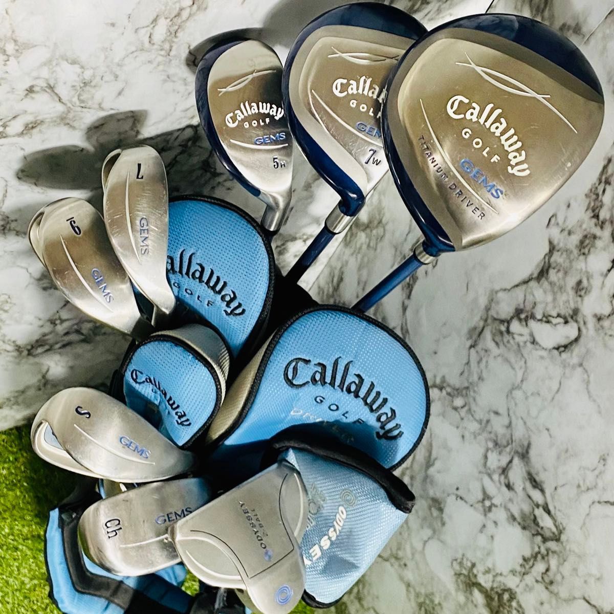 Callaway Golf - 【新品グリップ装着】キャロウェイ GEMS レディースゴルフセット 7本 L 新品グリップ装着】キャロウェイ GEMS レディースゴルフセット 7