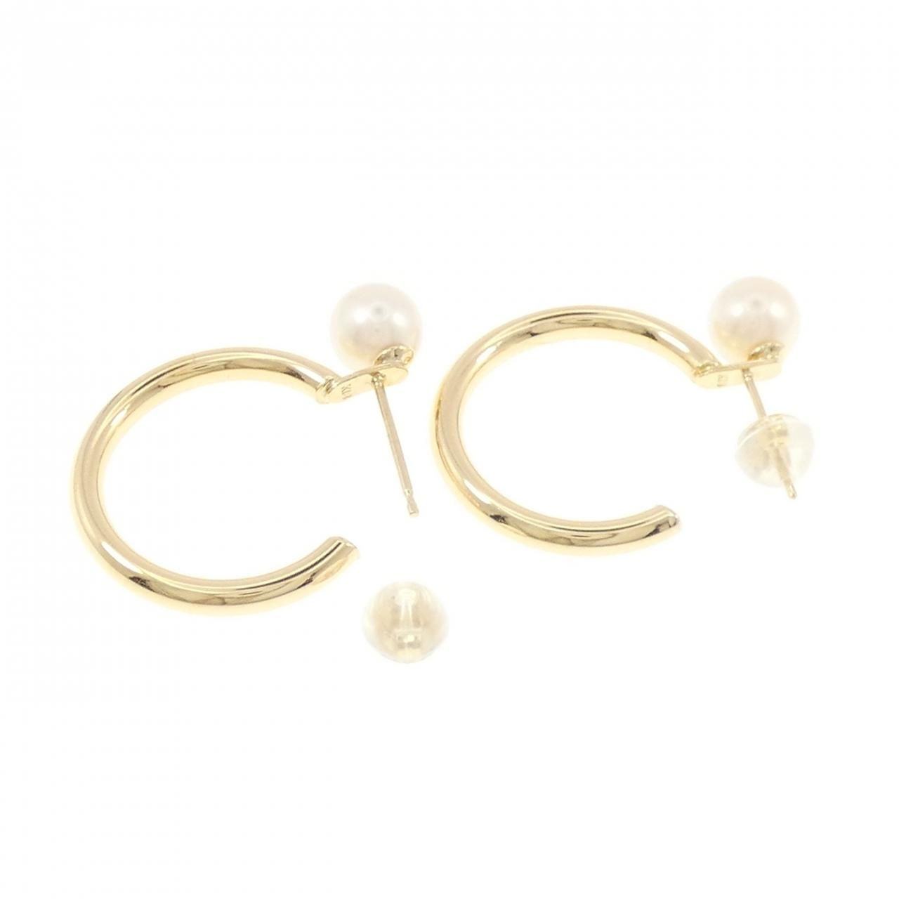 K18YG アコヤパール ピアス 6.3mm - メルカリ 