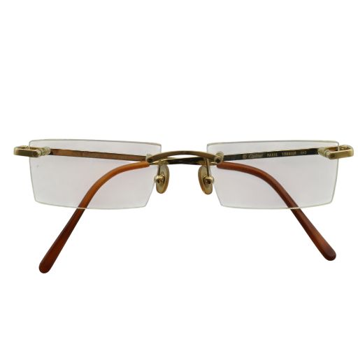【正規品】Cartier（カルティエ）リムレスメガネフレーム Cartier カルティエ リムレス スクエア 眼鏡フレーム メガネ 度